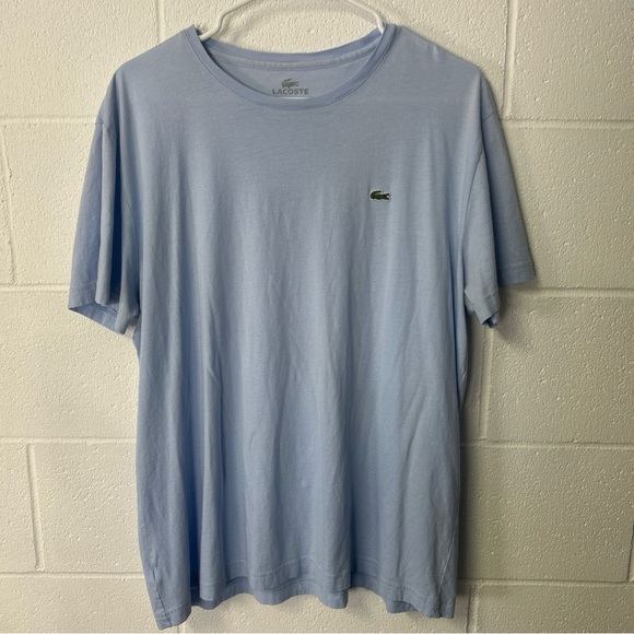 Lacoste Men's Sky Blue Short Sleeve Tee - Picture 1 of 5